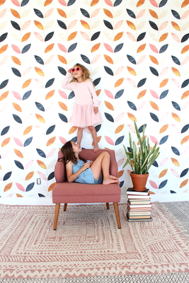 Fotobehang Kettingen van bladeren