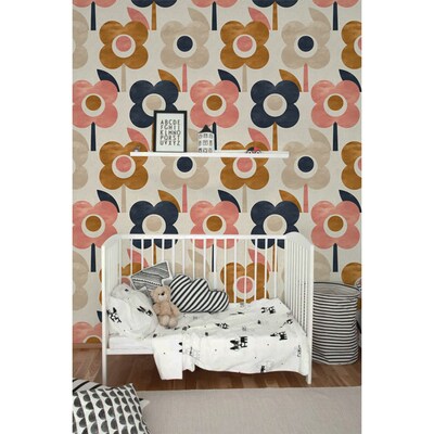 Fotobehang Scandinavische bloemen