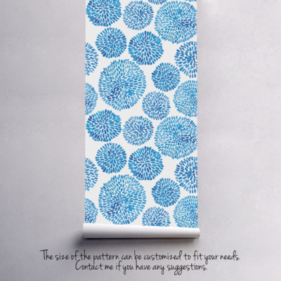 Fotobehang Azuurblauwe zee-egels