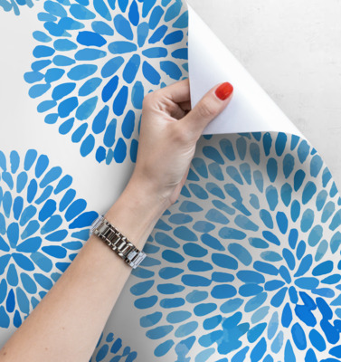 Fotobehang Azuurblauwe zee-egels