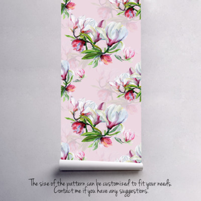 Fotobehang Magnolia takken