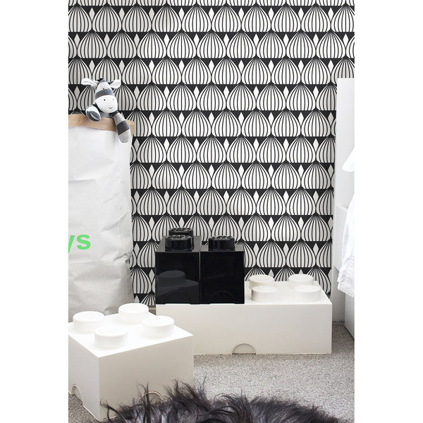 Fotobehang Zwart-wit illusie