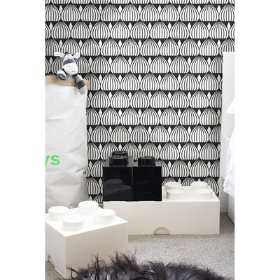 Fotobehang Zwart-wit illusie