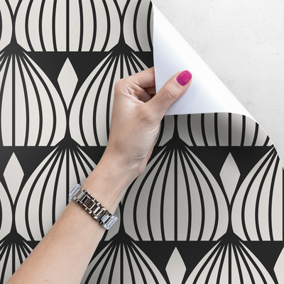 Fotobehang Zwart-wit illusie