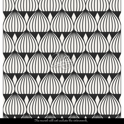 Fotobehang Zwart-wit illusie