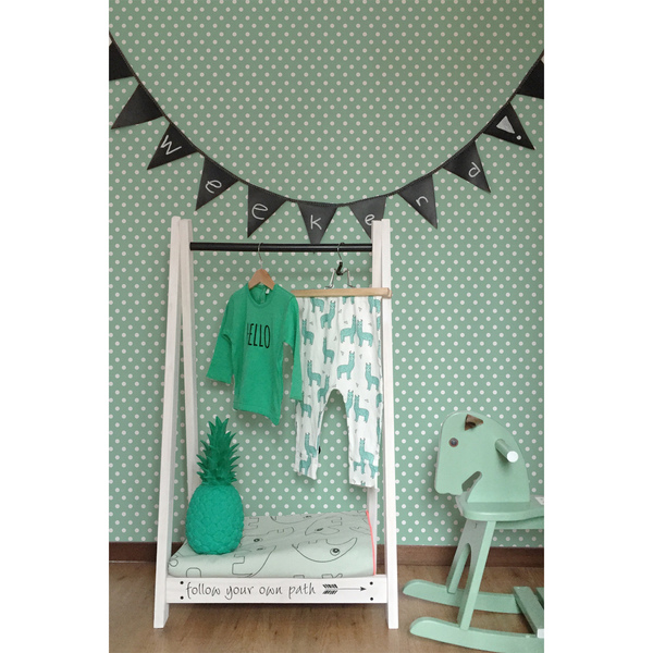 Fotobehang Speel groen