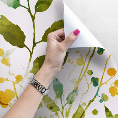 Fotobehang Lente in boho-kleuren