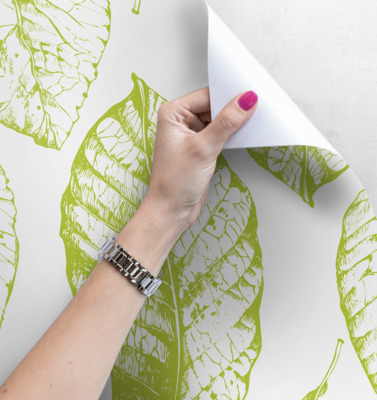 Fotobehang Bladstempels