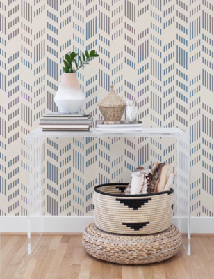 Fotobehang Geweven uit lijnen