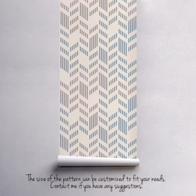 Fotobehang Geweven uit lijnen