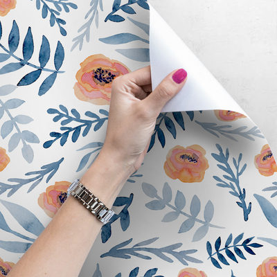 Fotobehang Bloemen in volksstijl