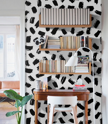 Fotobehang Zwarte strepen