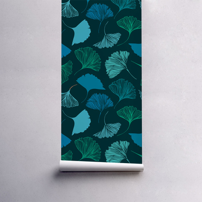 Fotobehang Bladeren in de wind