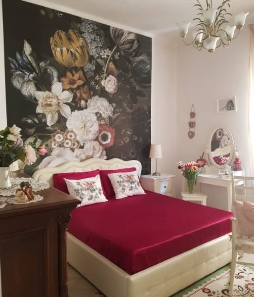 Fotobehang Bloemen alsof ze geschilderd zijn