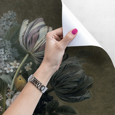 Fotobehang Bloemen alsof ze geschilderd zijn