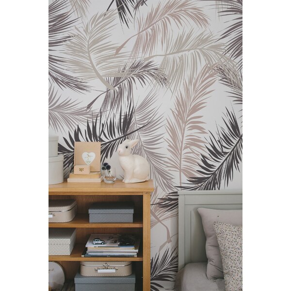 Fotobehang Gouden palmbladeren