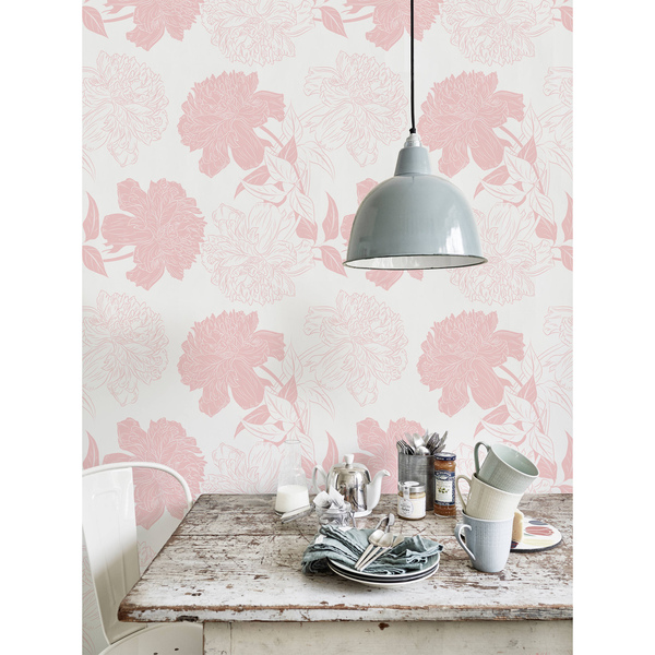 Fotobehang Bloemen verweven met elkaar