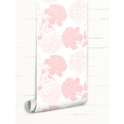 Fotobehang Bloemen verweven met elkaar