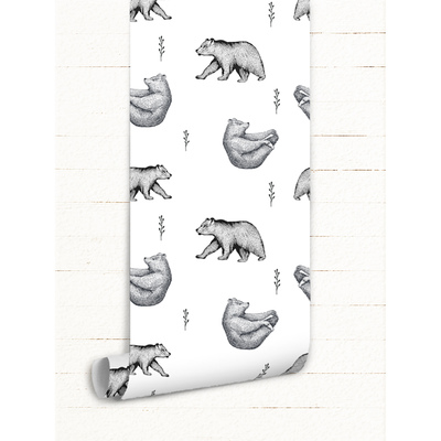 Fotobehang Blije beren