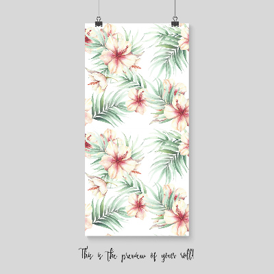 Fotobehang Hawaiiaanse bloementuin