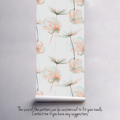 Fotobehang Klaprozen in de wind