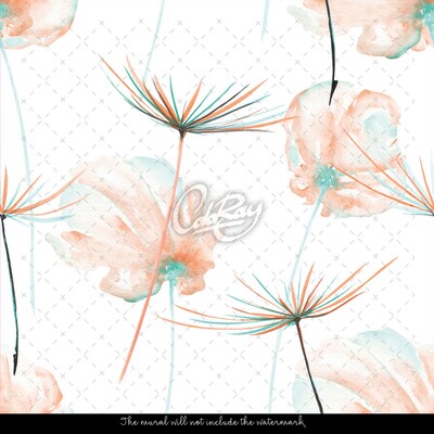 Fotobehang Klaprozen in de wind