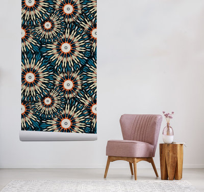 Fotobehang Kleurrijk oog