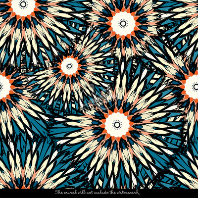 Fotobehang Kleurrijk oog