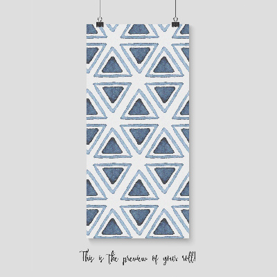 Fotobehang Blauwe driehoeken