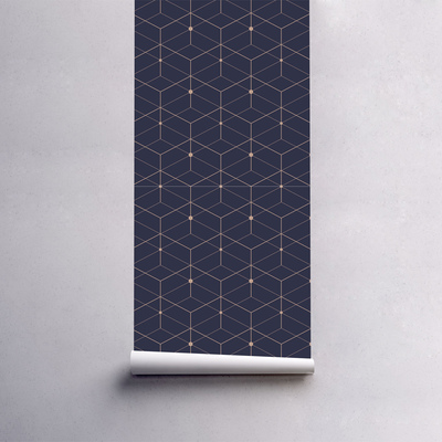 Fotobehang Ruimtelijke vierkanten