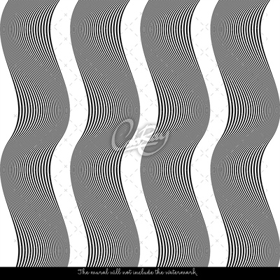 Fotobehang Grafische golven