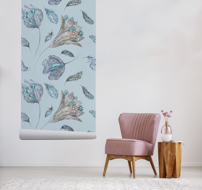 Fotobehang Kristallen bloemen