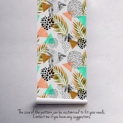 Fotobehang Bladrijke mengelmoes