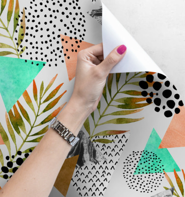 Fotobehang Bladrijke mengelmoes