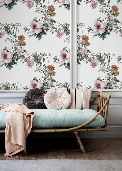 Fotobehang Bloeiende wijnstokken