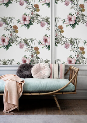 Fotobehang Bloeiende wijnstokken