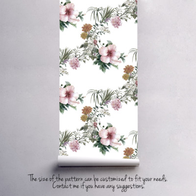 Fotobehang Bloeiende wijnstokken