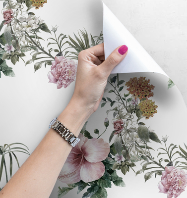 Fotobehang Bloeiende wijnstokken