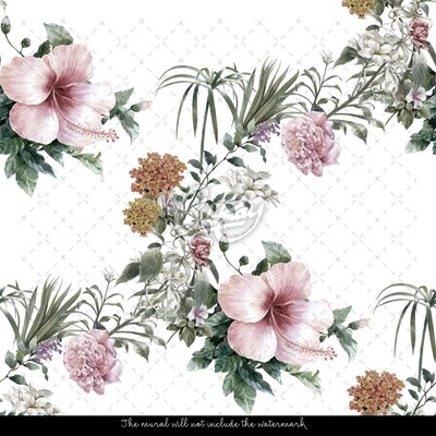 Fotobehang Bloeiende wijnstokken