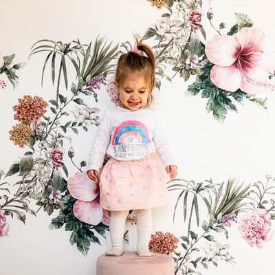 Fotobehang Bloeiende wijnstokken