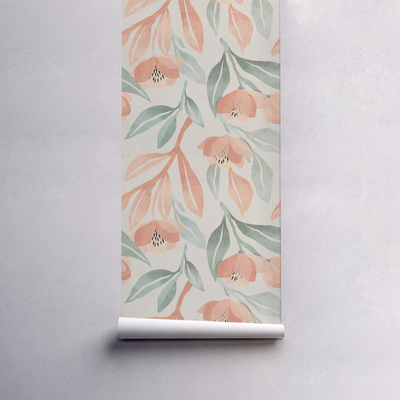 Fotobehang Heldere vintage bloemen