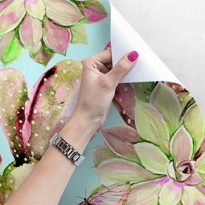 Fotobehang Plezier met een cactus