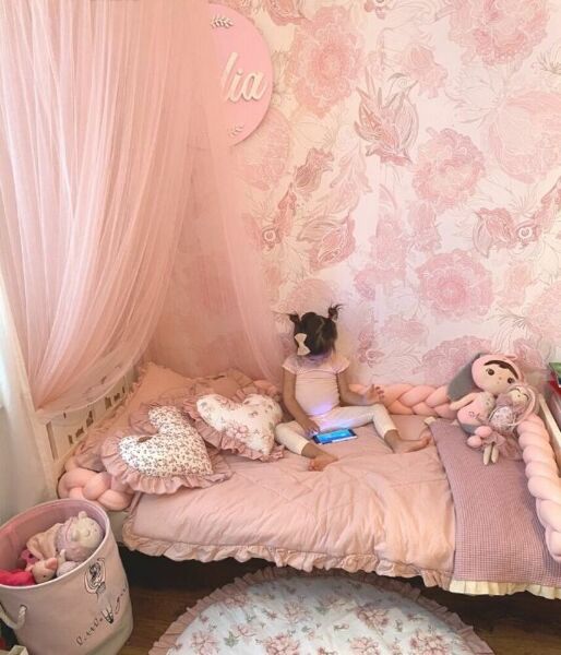 Fotobehang In het roze land