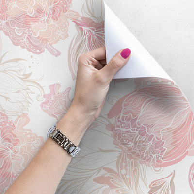 Fotobehang In het roze land