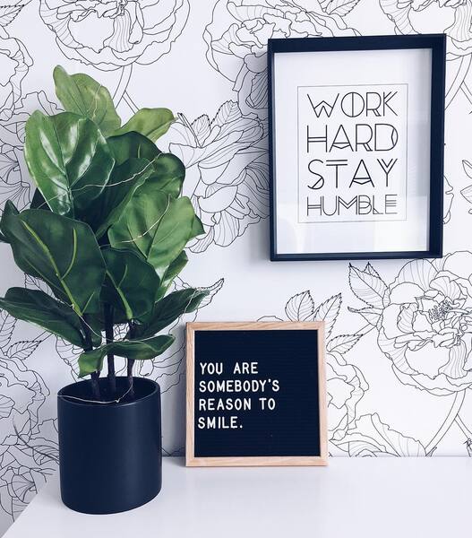 Fotobehang Roos Illustratie