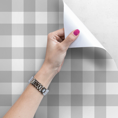 Fotobehang Lichtgrijze vierkanten