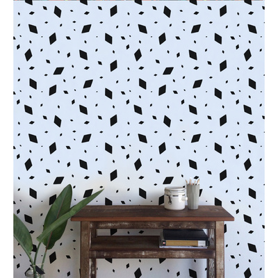 Fotobehang Diamanten in zwart