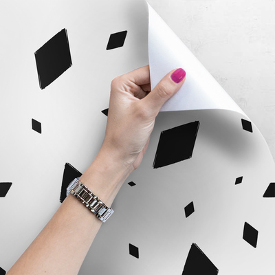 Fotobehang Diamanten in zwart