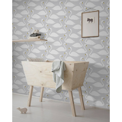 Fotobehang De schoonheid van zwanen