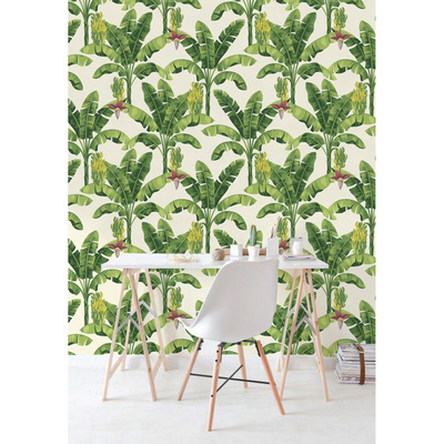 Fotobehang Fantastische bananenbladeren